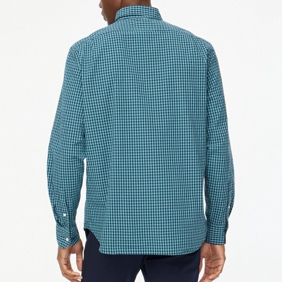 J. Crew Classic Flex Casual Shirt in Navy Medium New Mens Button Down - Picture 2 of 9